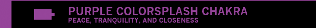 Purple Colorsplash Chakra : 