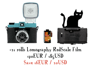 + 21 rolls RedScale Film, 170 EUR / 185 USD - SAVE 16 EUR / 20 USD