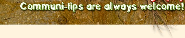 Communi-tips are always welcome!