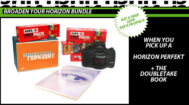 Broaden Your Horizon Bundle Get a FREE 20pk Agfa Propack when you pick up a Horizon Kompakt or Perfekt + the Doubletake book