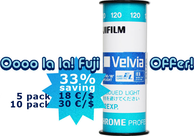 Oooo la la! Fuji VELVIA Offer!