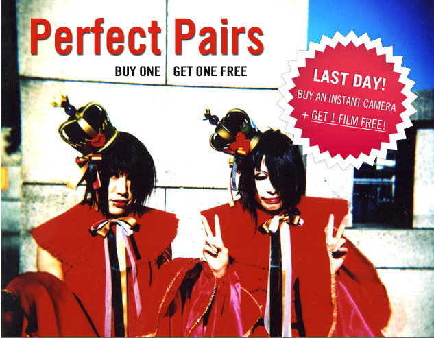 Perfect Pairs - Last Day! Buy an Instant Cam + Get 1 Film Free!