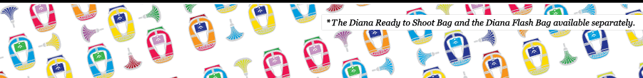 *The Diana Ready to Shoot Bag and the Diana Flash Bag available separately.
