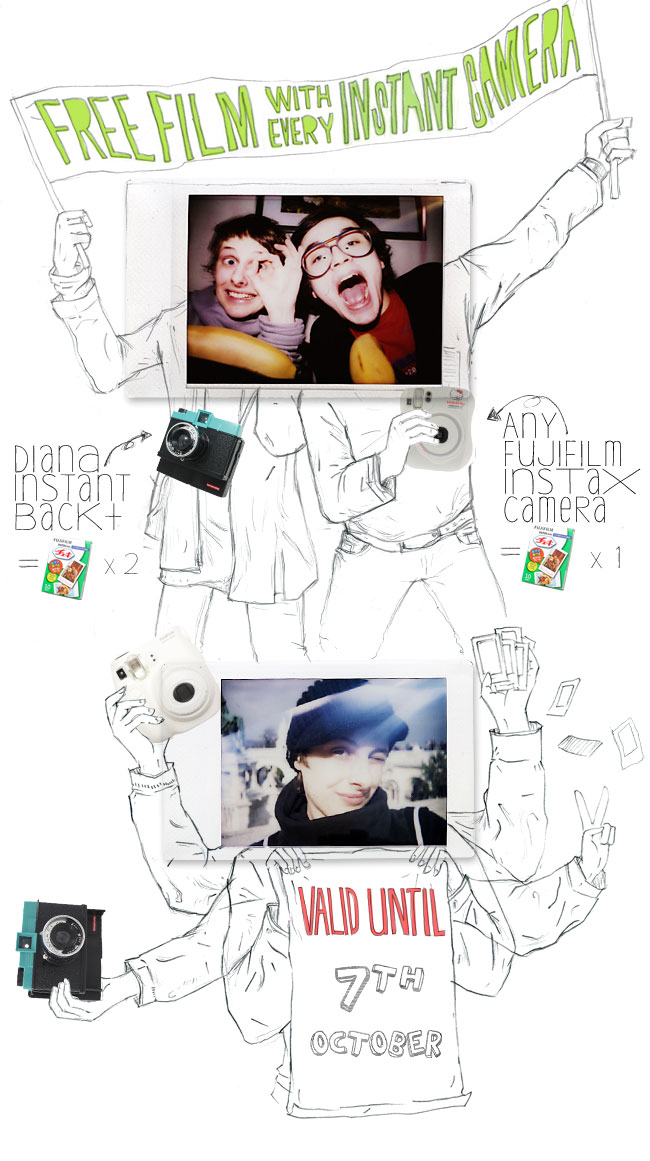 Free film with every instant camera