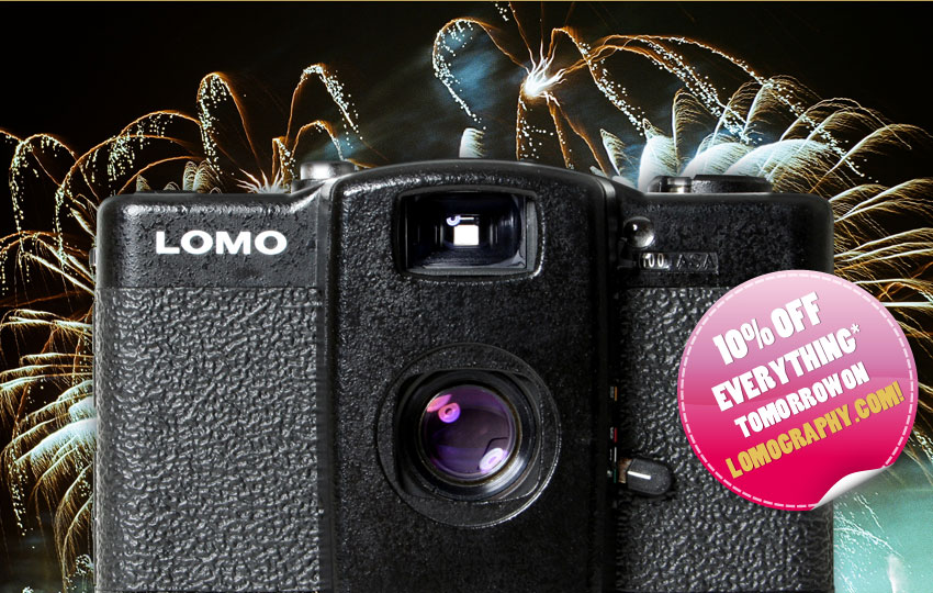 10 percent Off Everything* Tomorrow on Lomography.com