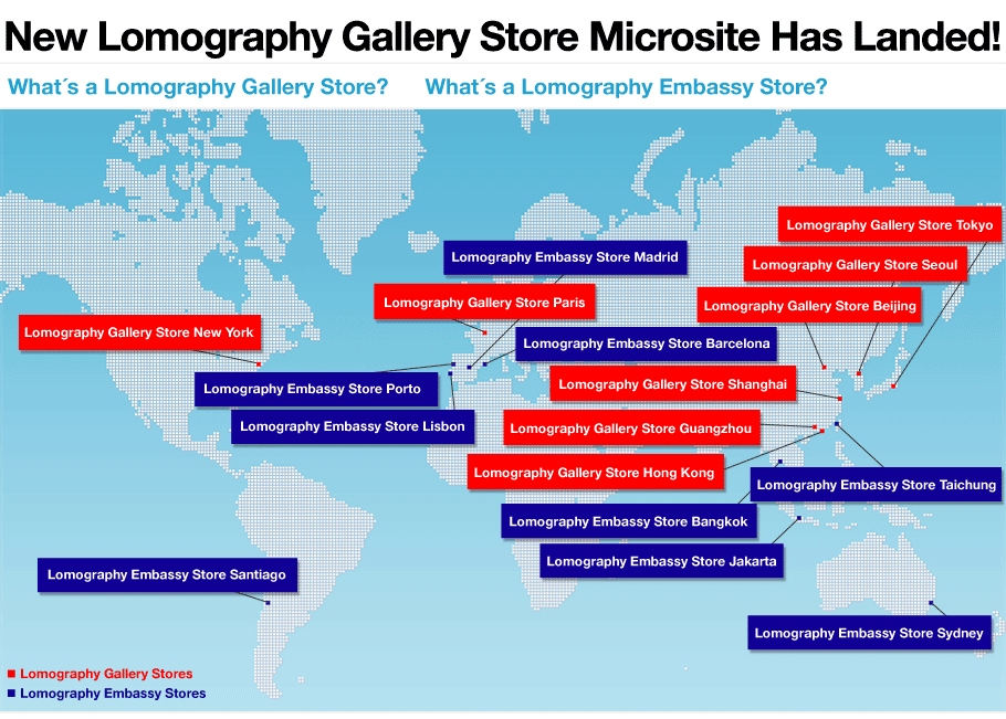 New Lomography Gallery Store Microsite has landed!