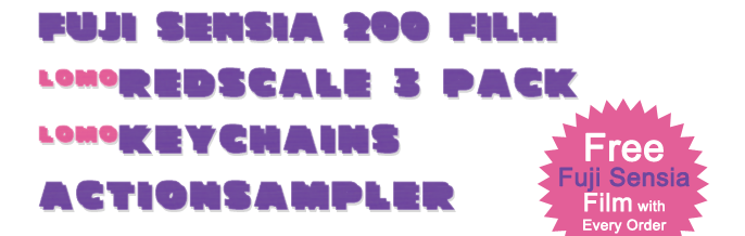 Free Fuji Sensia Film with every Order