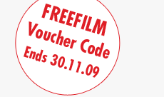 FREEFILM Voucher Code Ends 30.11.09