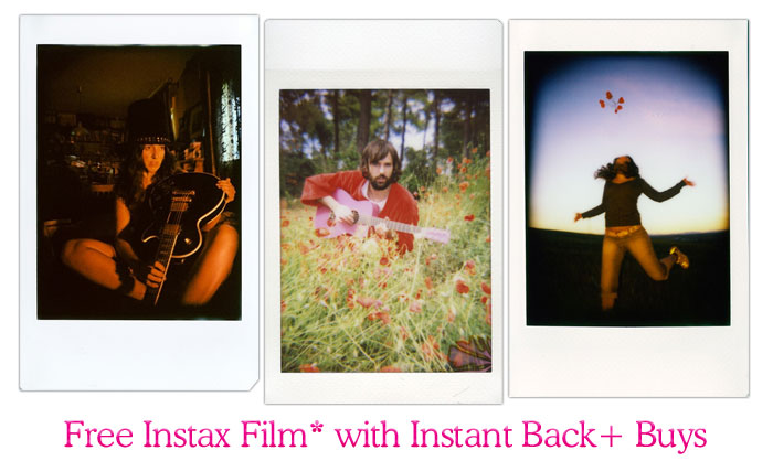 Free Instax Film with Instant Back+ Buys 