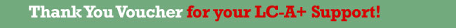 Thank You Voucher for yourr LC-A+ Support!