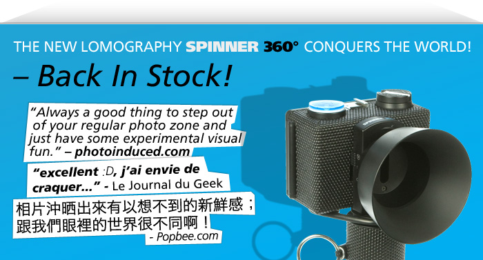 The New Lomography Spinner 360 Conquers the World! Back In Stock!
