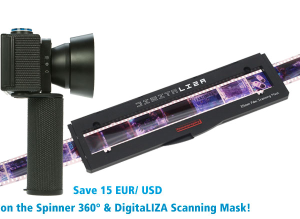  Save 15 EUR/ USD on the Spinner 360° & DigitaLIZA Scanning Mask! 