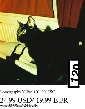 Lomography X-Pro 120  200 ISO  24.99 USD/ 19.99 EUR was: 30 USD/ 24 EUR 