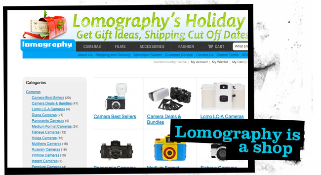 Lomography is a shop