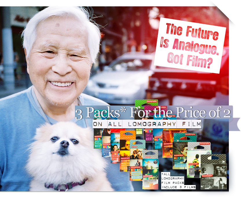 The Future Is Analogue. Got Film? 3 For the Price of 2 On All Lomography Film