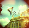 Sky Riders over Barcelona's Roofs..