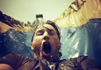 The water at the end of this slide is 60 F degrees. Hence, the facial expression