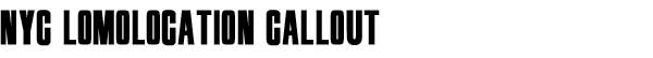 NYC LOMOLOCATION CALLOUT