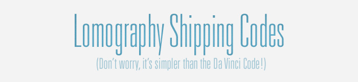 Lomography Shipping Codes