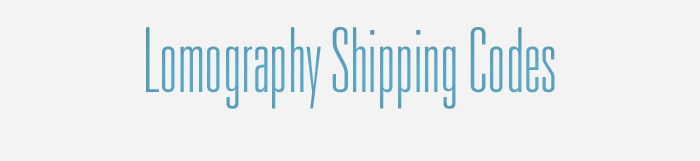 Lomography Shipping Codes