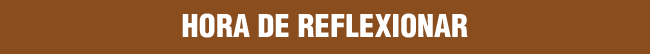 Hora de reflexionar