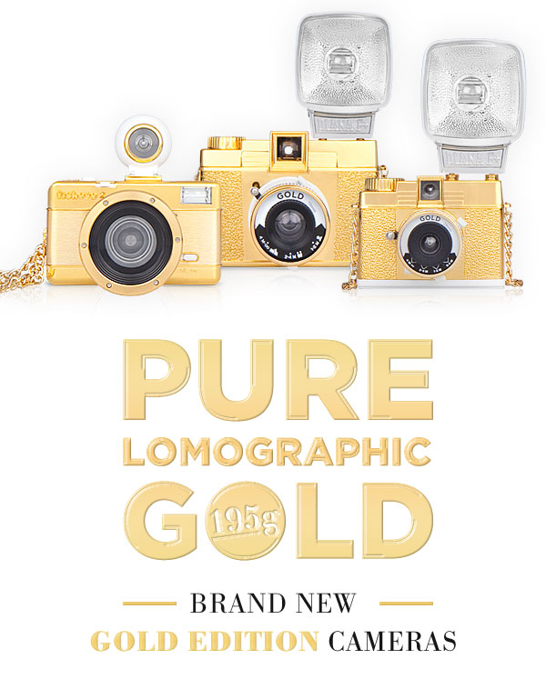 BRAND NEW  GOLD EDITION CAMERAS | PURE LOMOGRAPHIC GOLD 