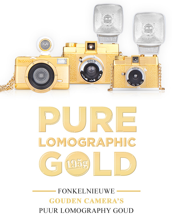 BRAND NEW  GOLD EDITION CAMERAS | PURE LOMOGRAPHIC GOLD 