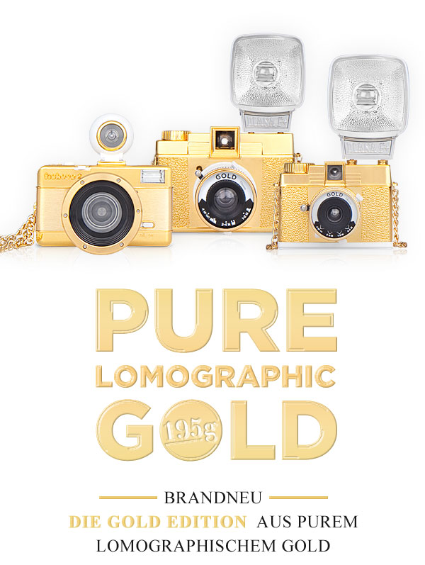 BRAND NEW  GOLD EDITION CAMERAS | PURE LOMOGRAPHIC GOLD 