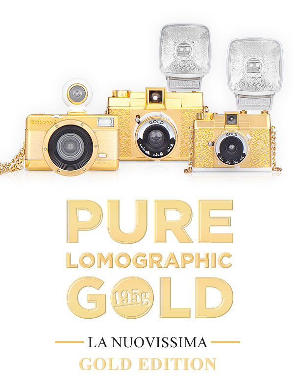 BRAND NEW  GOLD EDITION CAMERAS | PURE LOMOGRAPHIC GOLD 
