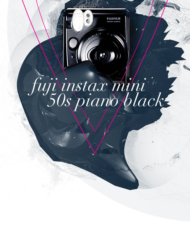 Fuji Instax Mini 50s Piano Black