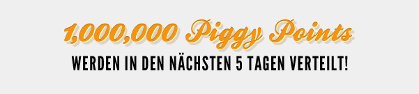 1 million Piggy Points to be given out in the next 5 days! 