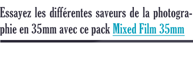 Experience the rich and varied aromas of 35mm film photography with the Mixed Film 35mm pack 