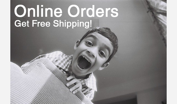Online Orders Get Free Shipping