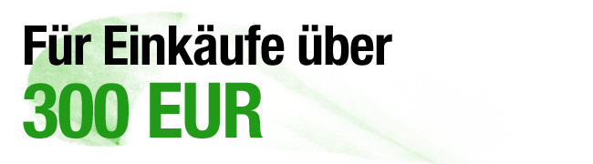 Spend over 300 EUR/USD/GBP