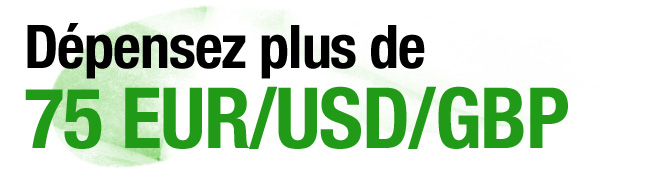 Spend over 75 EUR/USD/GBP