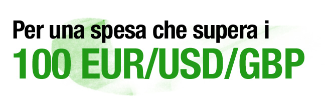 Spend over 100 EUR/USD/GBP