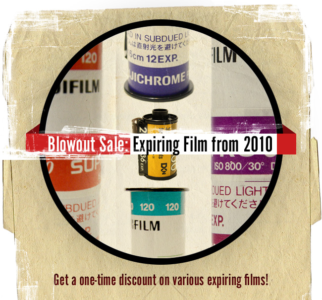 Blowout Sale - Expiring Film from 2010