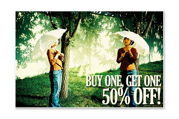 Buy One, Get One 50% Off!