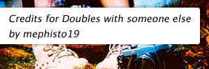 Credits for Doubles with someone else