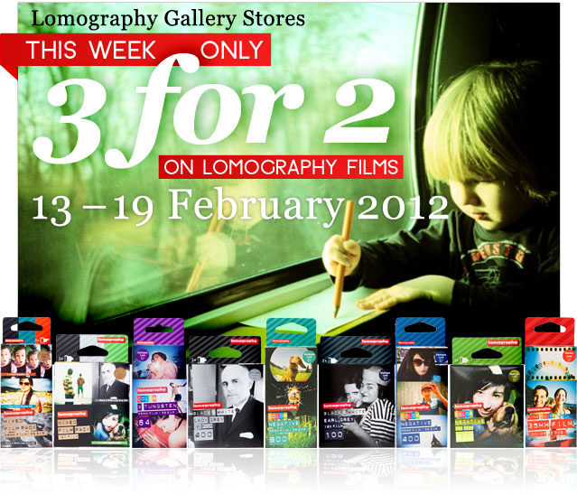 THIS WEEK ONLY! 3 FOR 2 ON LOMOGRAPHY FILMS