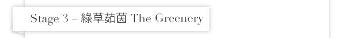 Stage 3 - The Greenery
