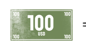 100 bucks