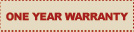 One Year Warranty