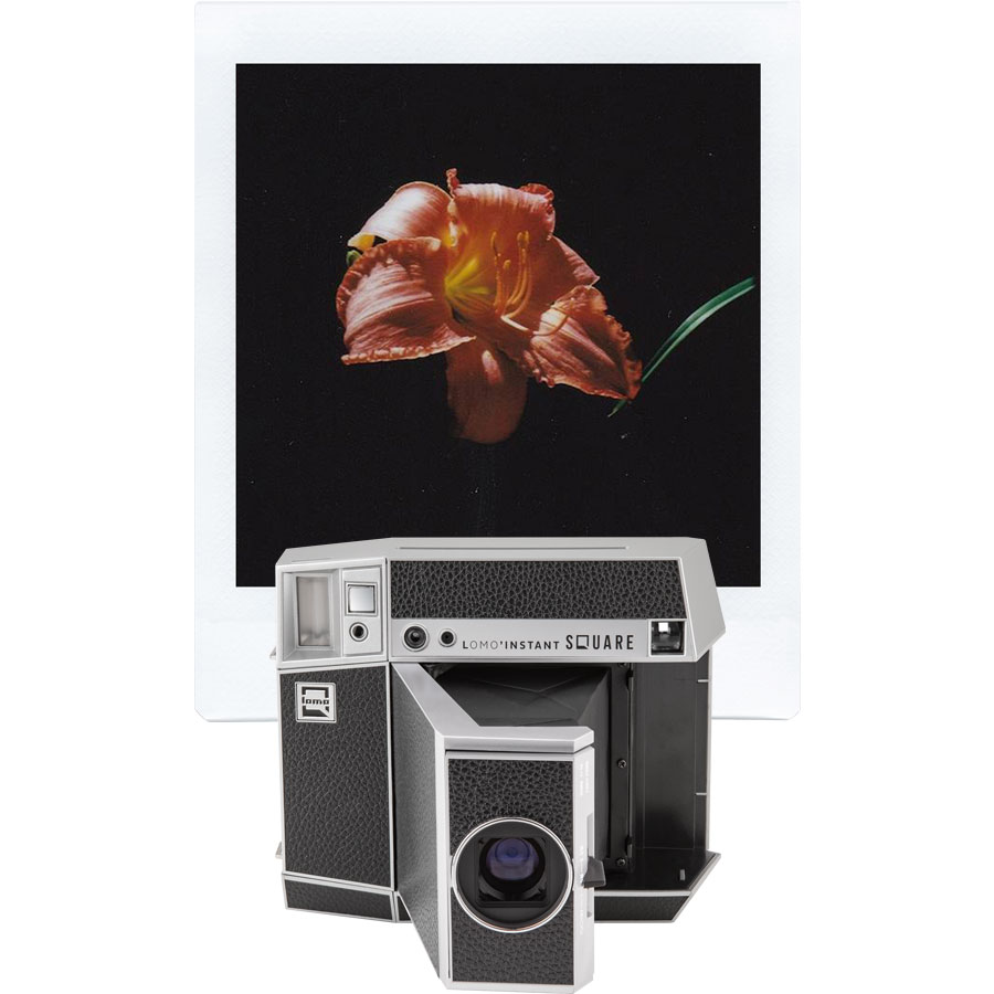 Lomo'Instant Square Glass Camera New Black Edition