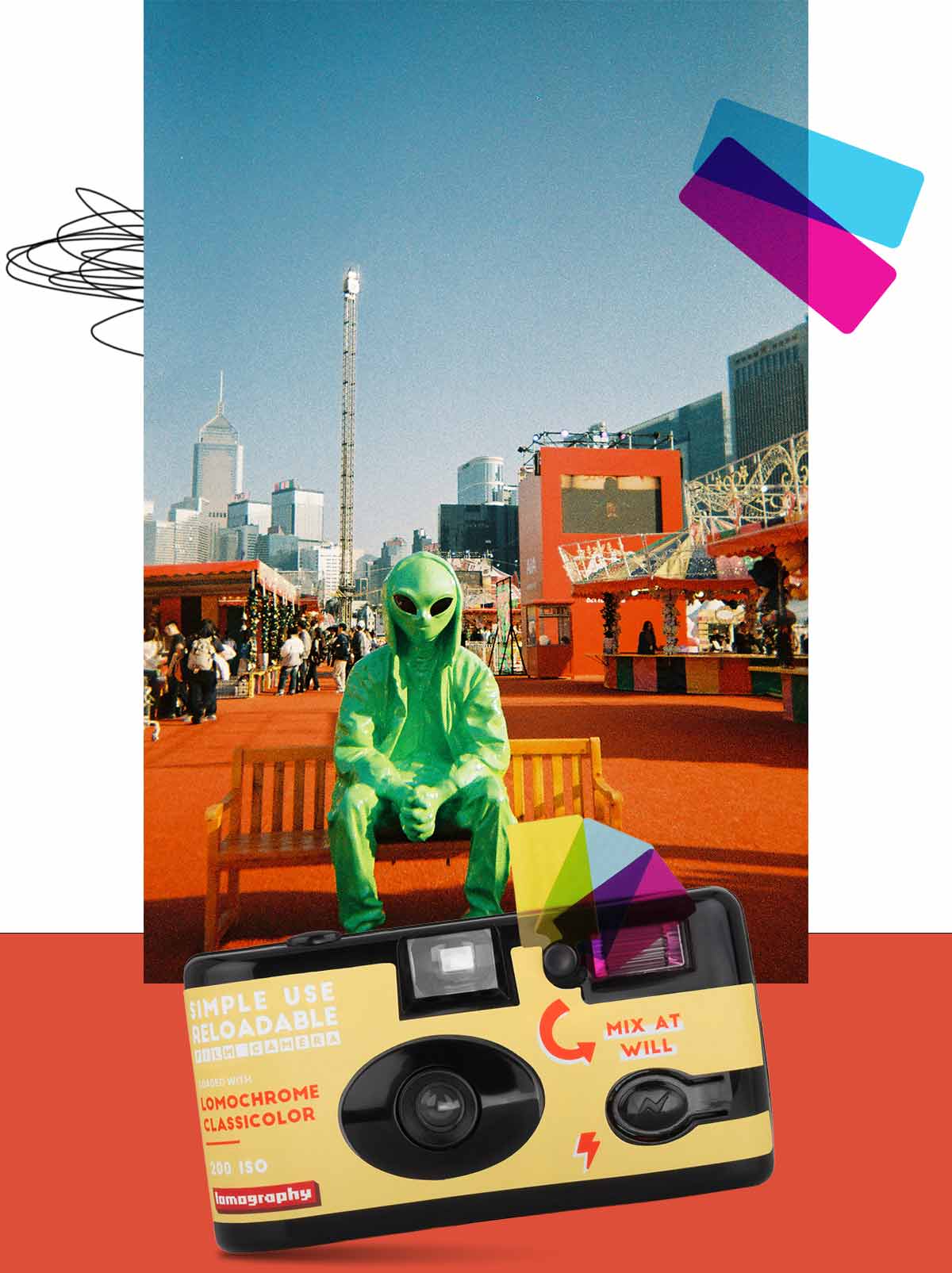 Simple Use Reloadable Film Camera LomoChrome Classicolor