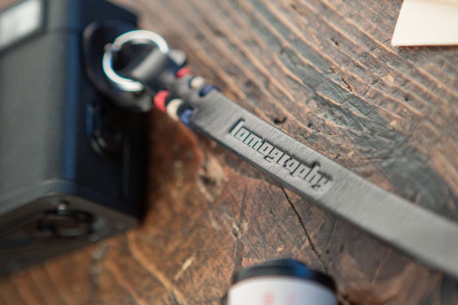 2. LomoExplorer Black Leather Neck Strap